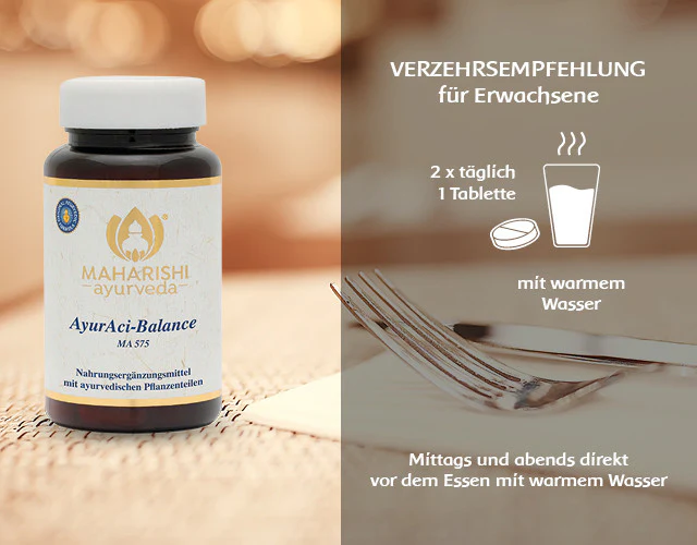 AyurAci-Balance MA 575 – Ayurveda Nahrungsergänzung mit Kräutern - Image 4