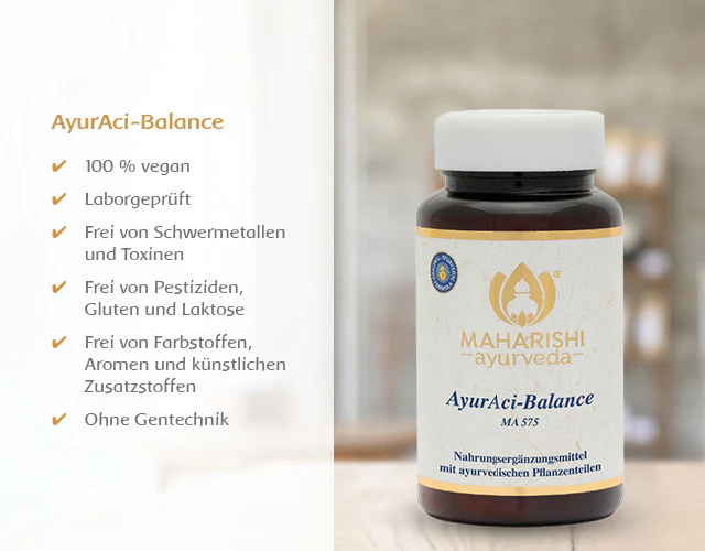 AyurAci-Balance MA 575 – Ayurveda Nahrungsergänzung mit Kräutern - Image 6