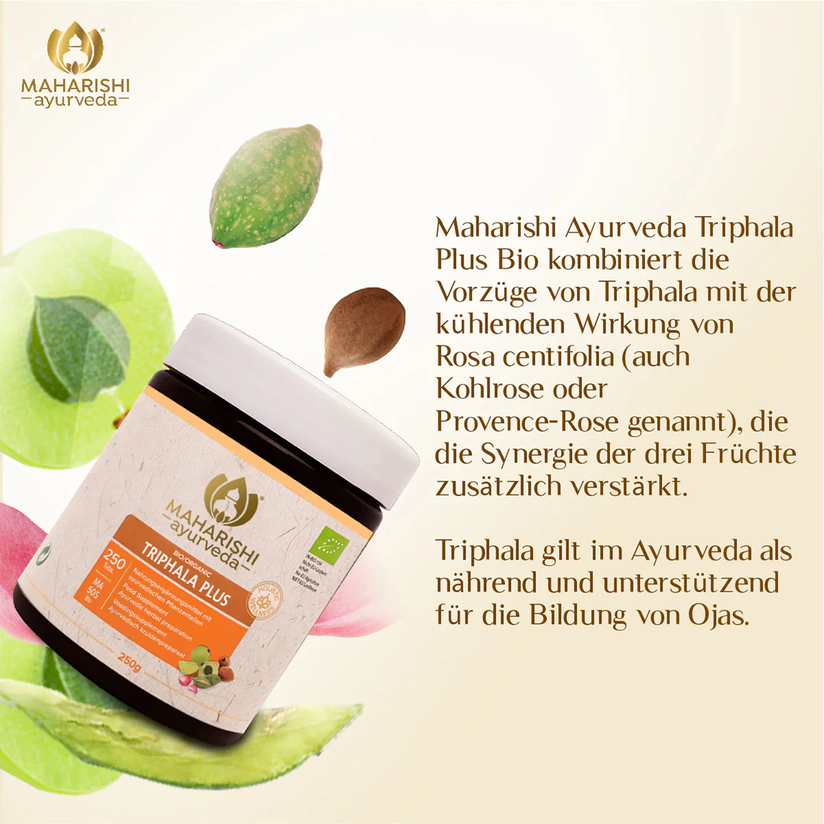 Triphala Plus (Bio), 250 g MA 505 – Ayurveda Nahrungsergänzung mit Kräutern - Image 3